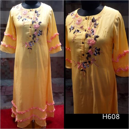 Full Length Embroidered Kurti